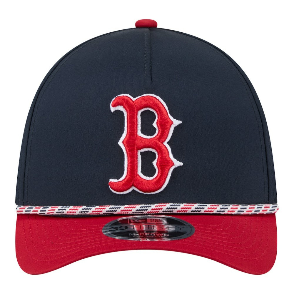 Navy/Red Boston Red Sox New Era Rope M-Crown A-Frame 39THIRTY Flex Hat