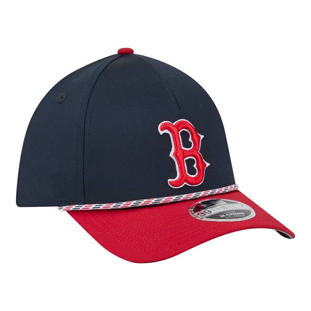 Navy/Red Boston Red Sox New Era Rope M-Crown A-Frame 39THIRTY Flex Hat