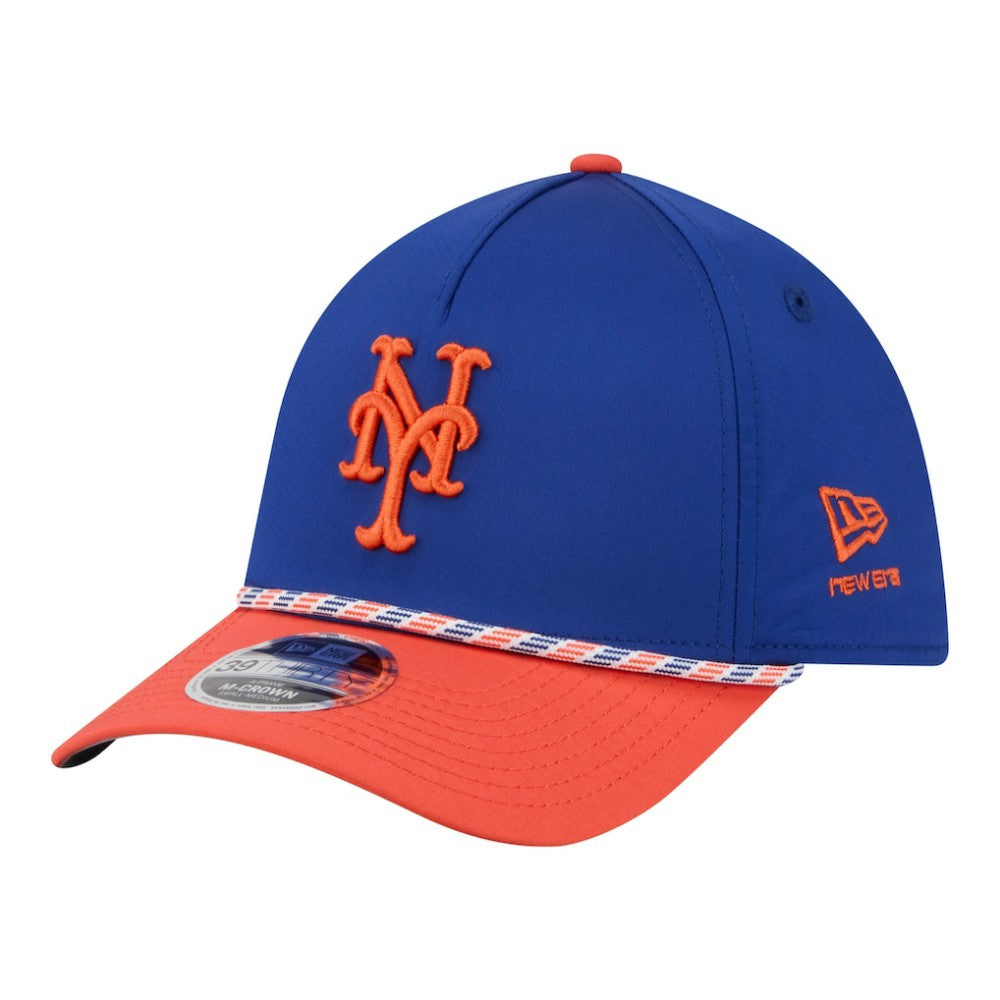 Royal/Orange New York Mets New Era Rope M-Crown A-Frame 39THIRTY Flex Hat