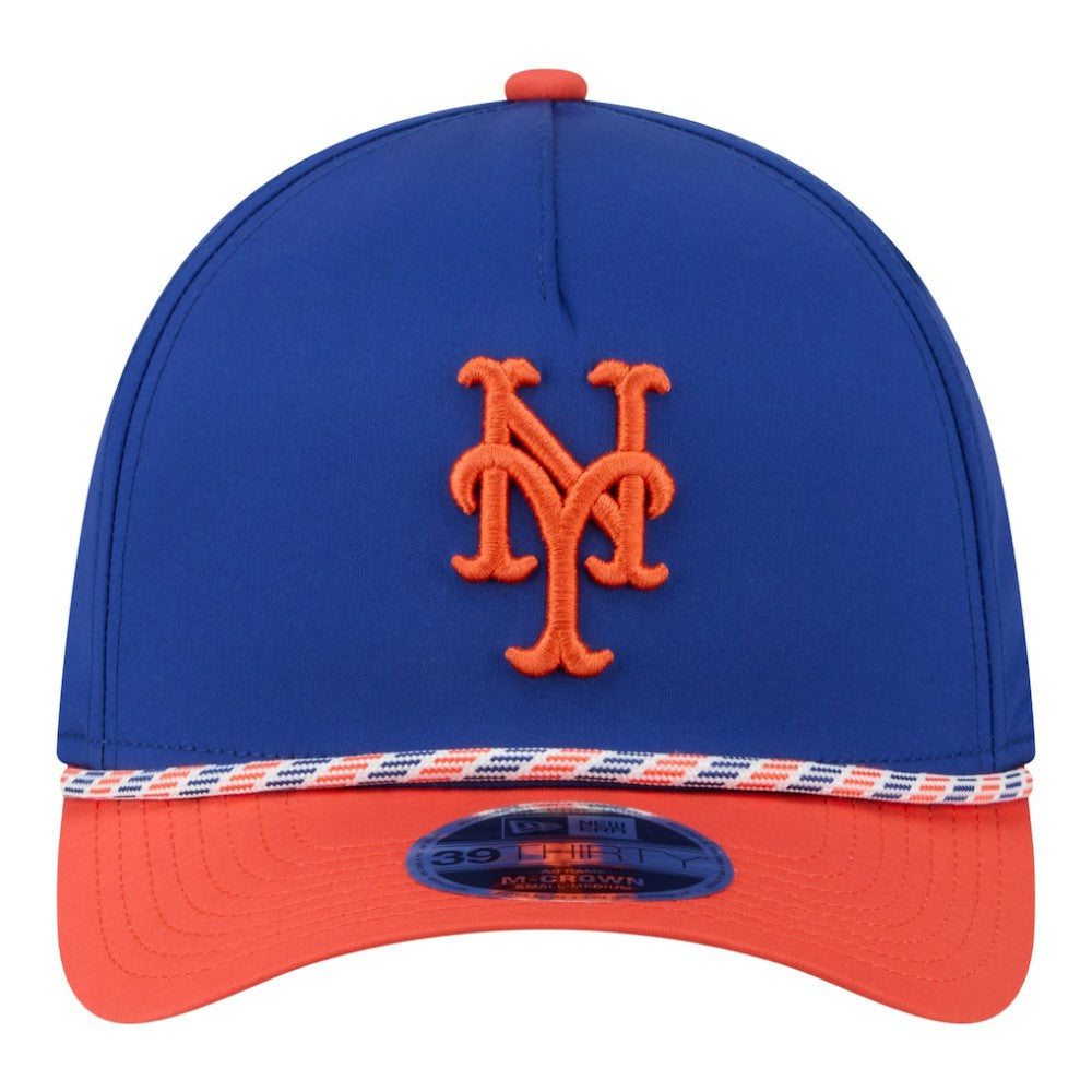 Royal/Orange New York Mets New Era Rope M-Crown A-Frame 39THIRTY Flex Hat
