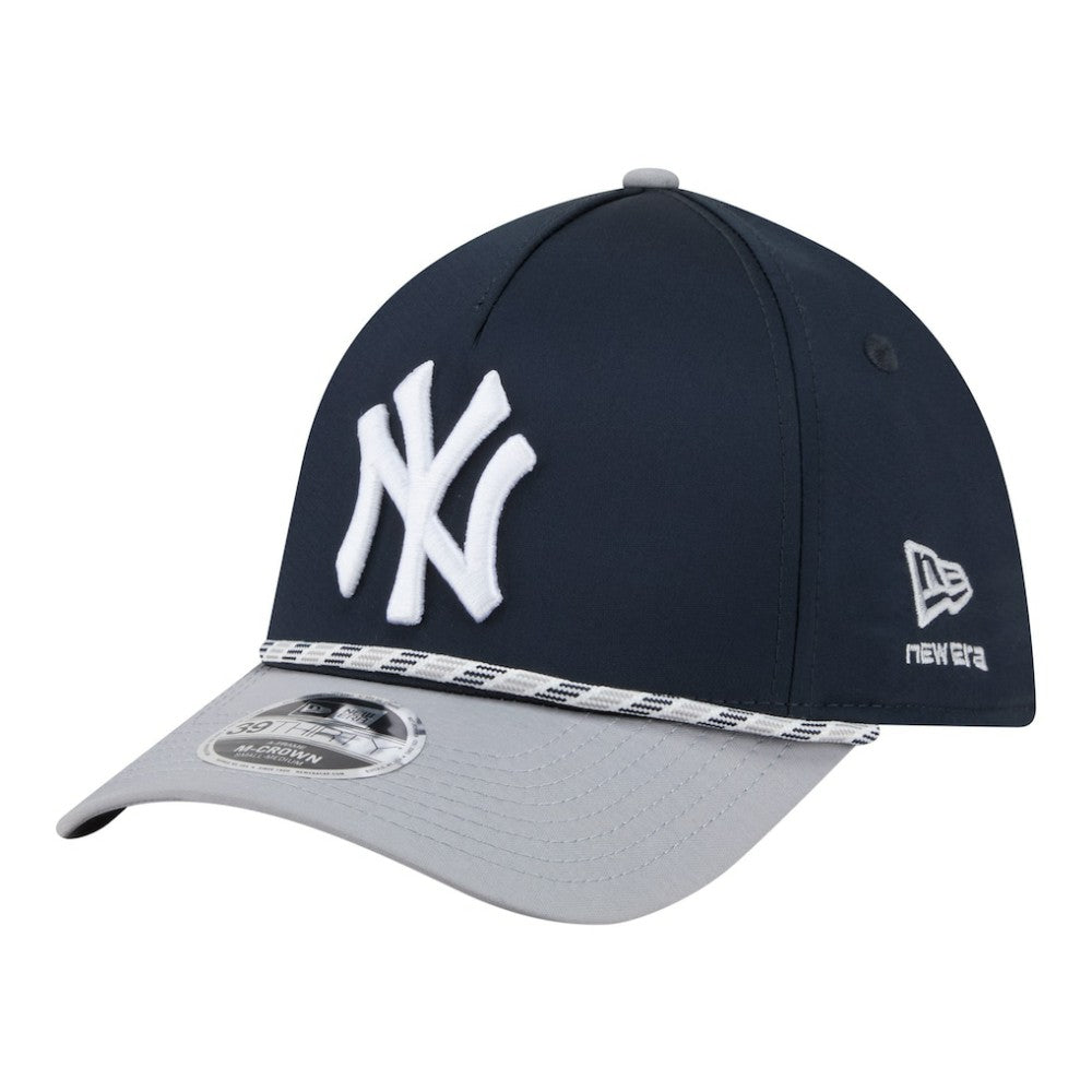 Navy/Gray New York Yankees New Era Rope M-Crown A-Frame 39THIRTY Flex Hat