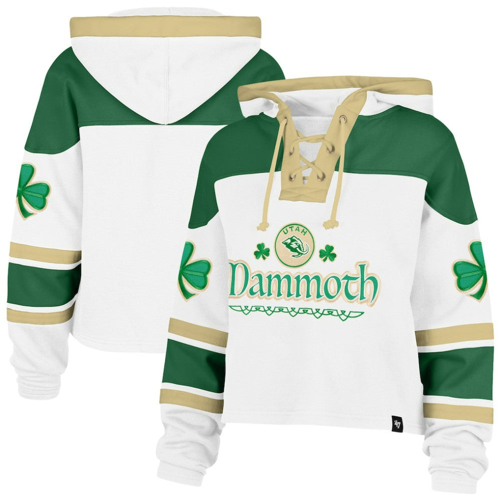 NHL Utah Mammoth '47 Women's McLucky Cropped Lacer Hoodie