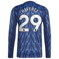 Kai Havertz Arsenal 2025/26 Away Replica Long Sleeve Player Jersey