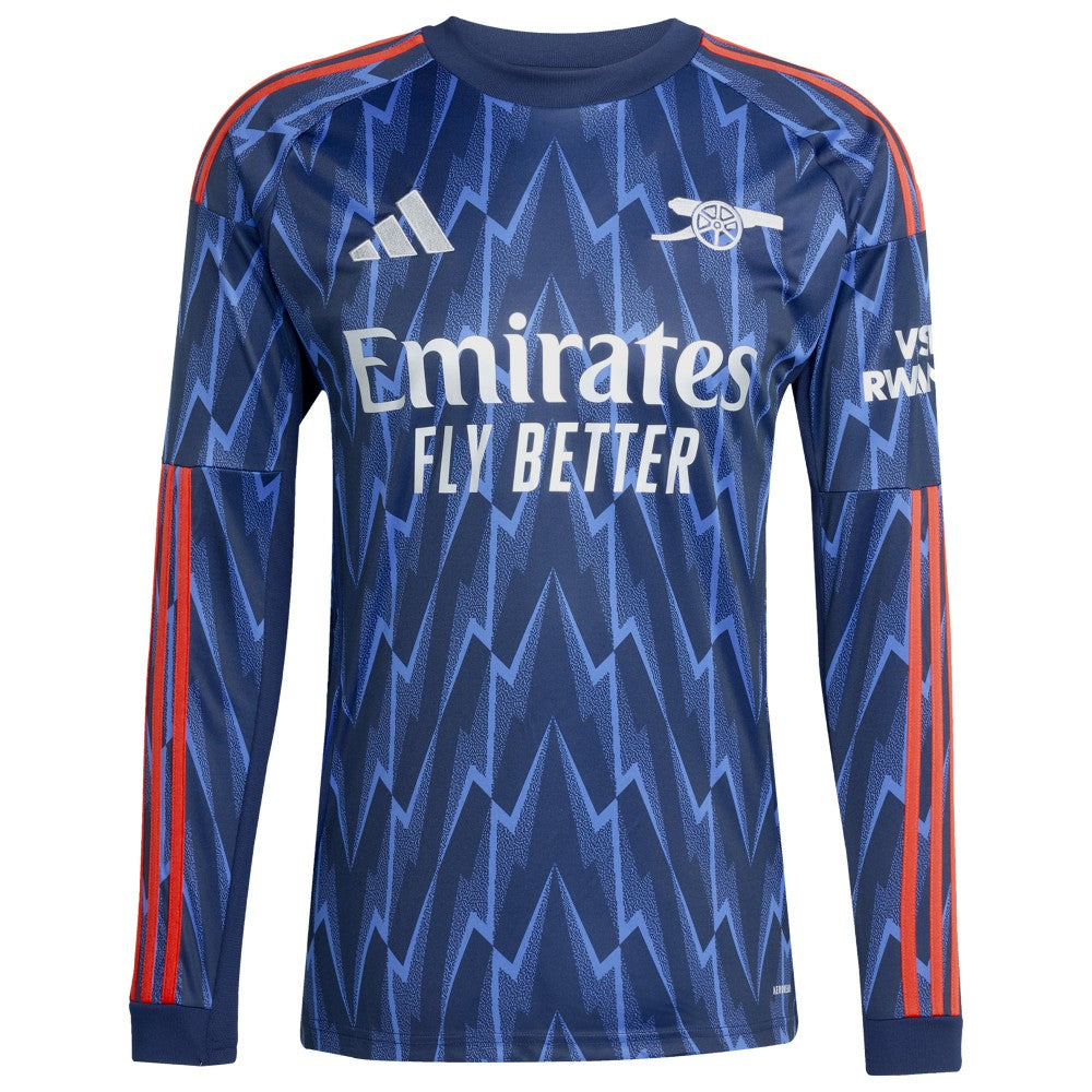 William Saliba Arsenal 2025/26 Away Replica Long Sleeve Player Jersey