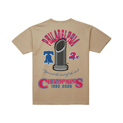 Cream Philadelphia Phillies Mitchell & Ness Legacy Defined T-Shirt