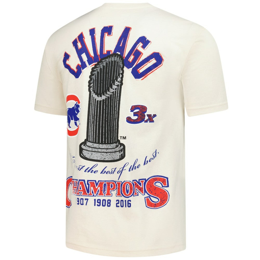 Cream Chicago Cubs Mitchell & Ness Legacy Defined T-Shirt