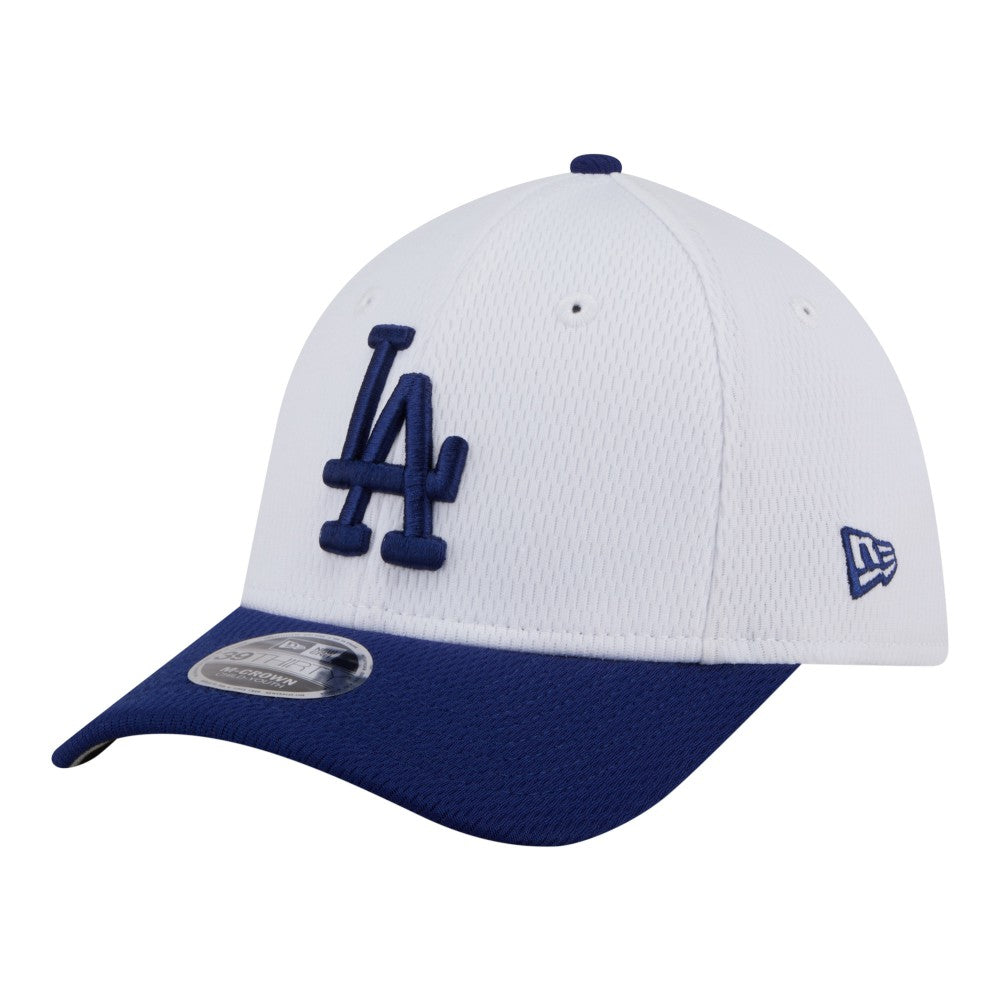 White/Royal Los Angeles Dodgers New Era Youth Baseball 39THIRTY M-Crown Flex Hat
