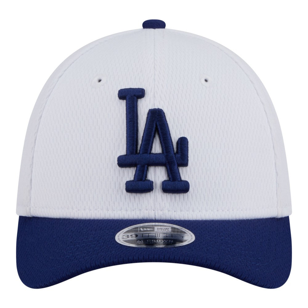 White/Royal Los Angeles Dodgers New Era Youth Baseball 39THIRTY M-Crown Flex Hat