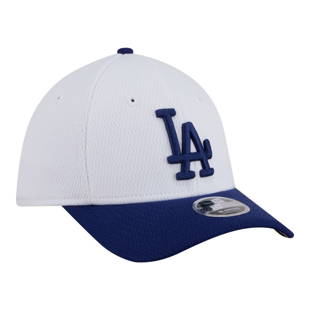White/Royal Los Angeles Dodgers New Era Youth Baseball 39THIRTY M-Crown Flex Hat