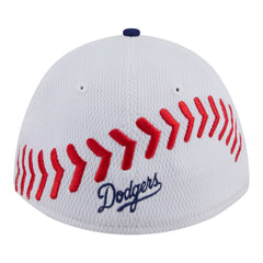White/Royal Los Angeles Dodgers New Era Youth Baseball 39THIRTY M-Crown Flex Hat