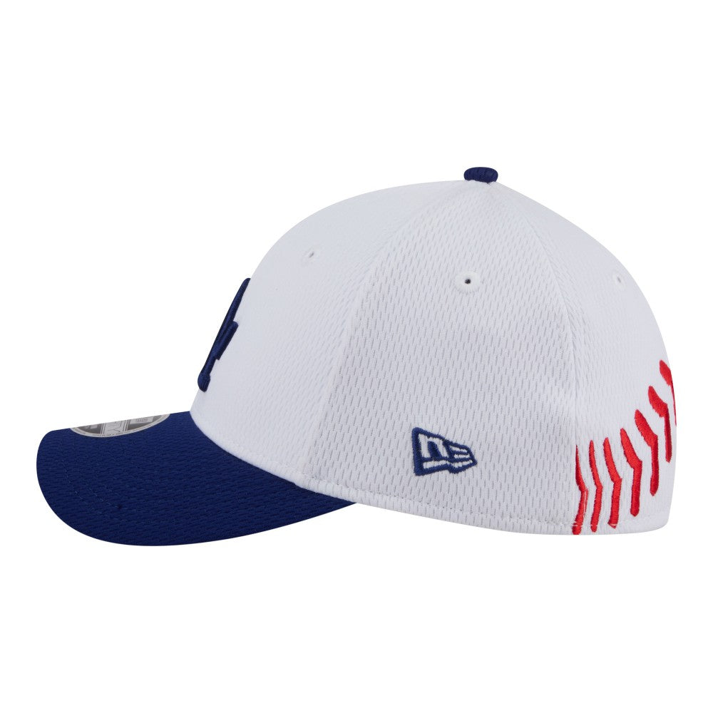 White/Royal Los Angeles Dodgers New Era Youth Baseball 39THIRTY M-Crown Flex Hat