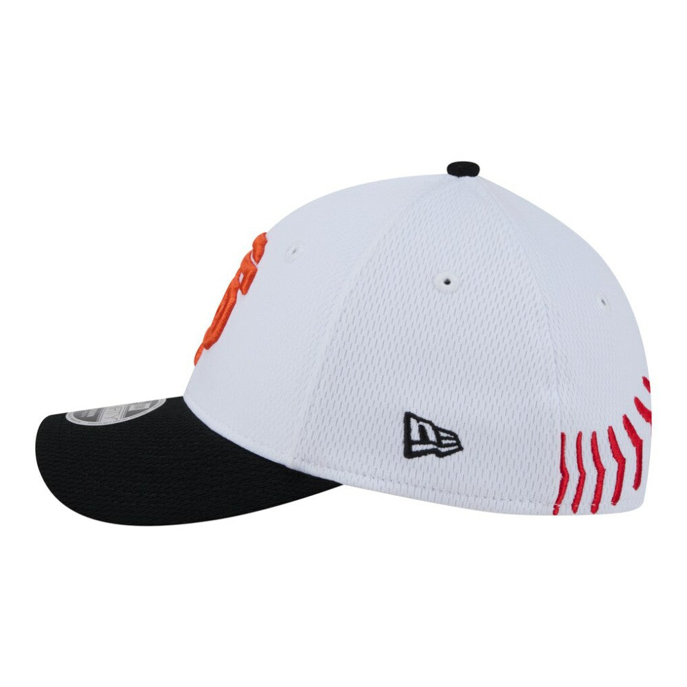 White/Black San Francisco Giants New Era Youth Baseball 39THIRTY M-Crown Flex Hat