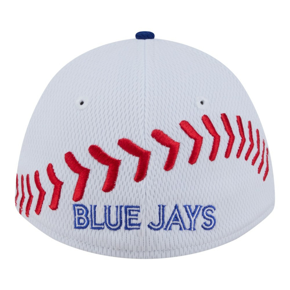 White/Royal Toronto Blue Jays New Era Youth  Baseball 39THIRTY M-Crown Flex Hat