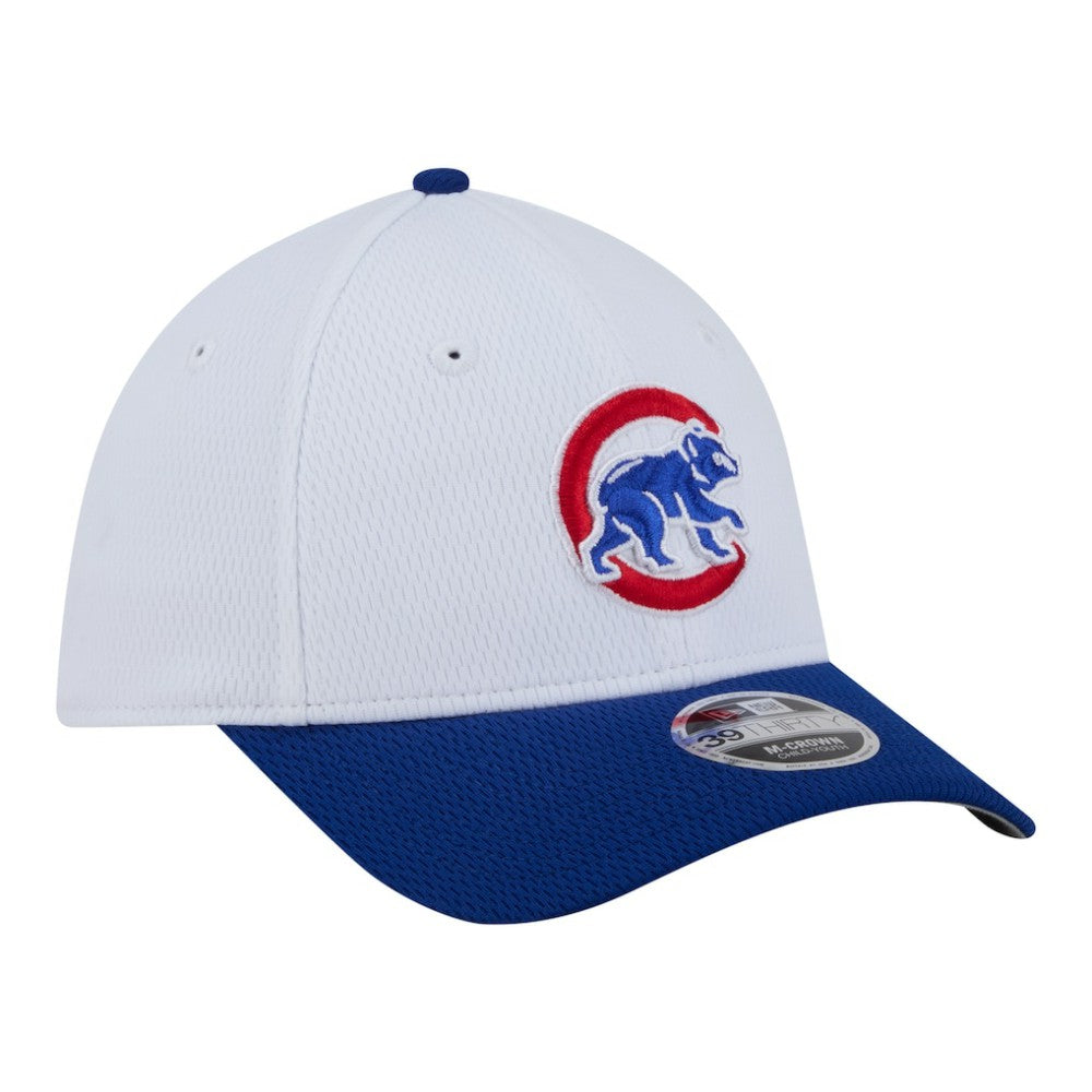 White/Royal Chicago Cubs New Era Youth Baseball 39THIRTY M-Crown Flex Hat