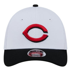 White/Red Cincinnati Reds New Era Youth Baseball 39THIRTY M-Crown Flex Hat