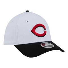 White/Red Cincinnati Reds New Era Youth Baseball 39THIRTY M-Crown Flex Hat