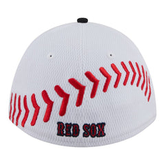 White/Navy Boston Red Sox New Era Youth Baseball 39THIRTY M-Crown Flex Hat