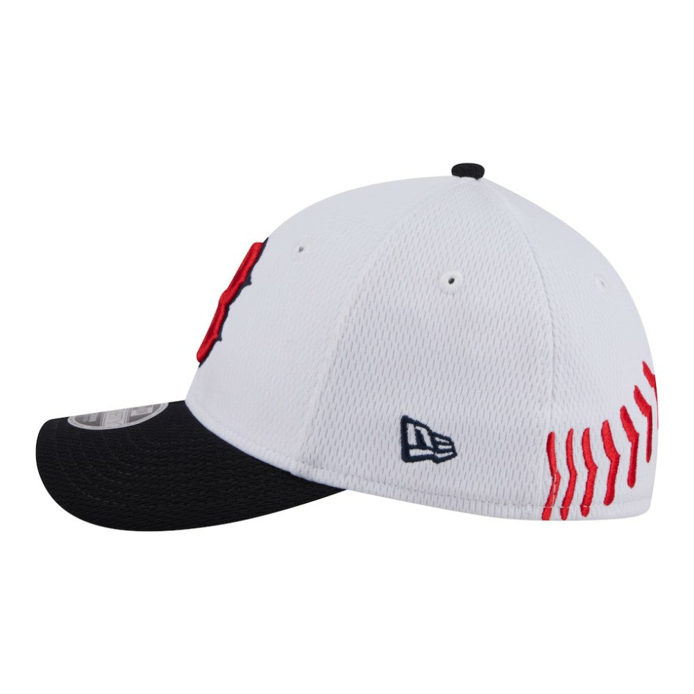 White/Navy Boston Red Sox New Era Youth Baseball 39THIRTY M-Crown Flex Hat