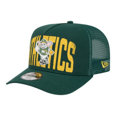 Green Athletics New Era Youth Logo Fade A-Frame 9FIFTY Snapback Hat