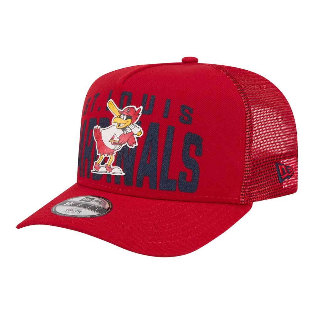 Red St. Louis Cardinals New Era Youth Logo Fade A-Frame 9FIFTY Snapback Hat