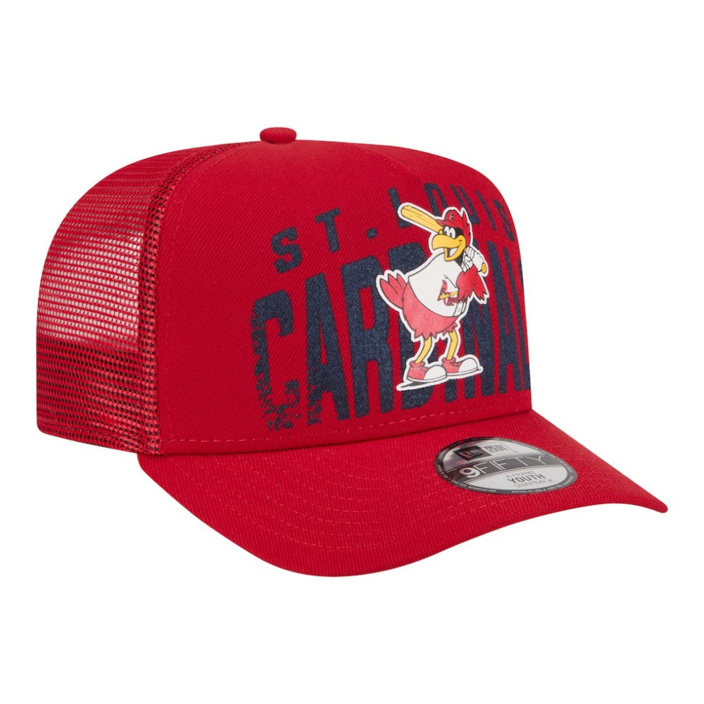 Red St. Louis Cardinals New Era Youth Logo Fade A-Frame 9FIFTY Snapback Hat