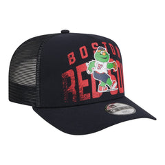 Navy Boston Red Sox New Era Youth Logo Fade A-Frame 9FIFTY Snapback Hat