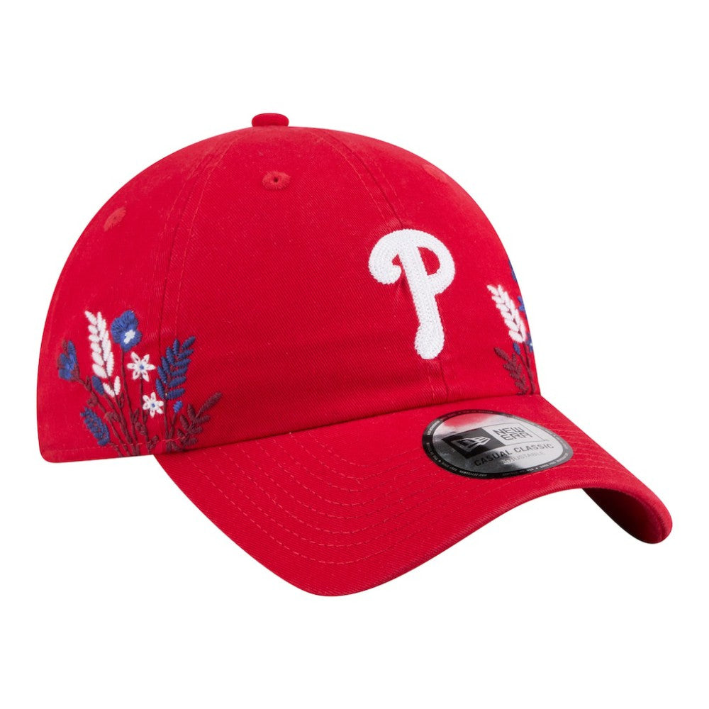 Red Philadelphia Phillies New Era Women's Wildflower Casual Classic Adjustable Hat