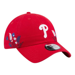 Red Philadelphia Phillies New Era Women's Wildflower Casual Classic Adjustable Hat