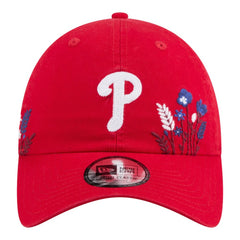 Red Philadelphia Phillies New Era Women's Wildflower Casual Classic Adjustable Hat