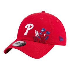 Red Philadelphia Phillies New Era Women's Wildflower Casual Classic Adjustable Hat