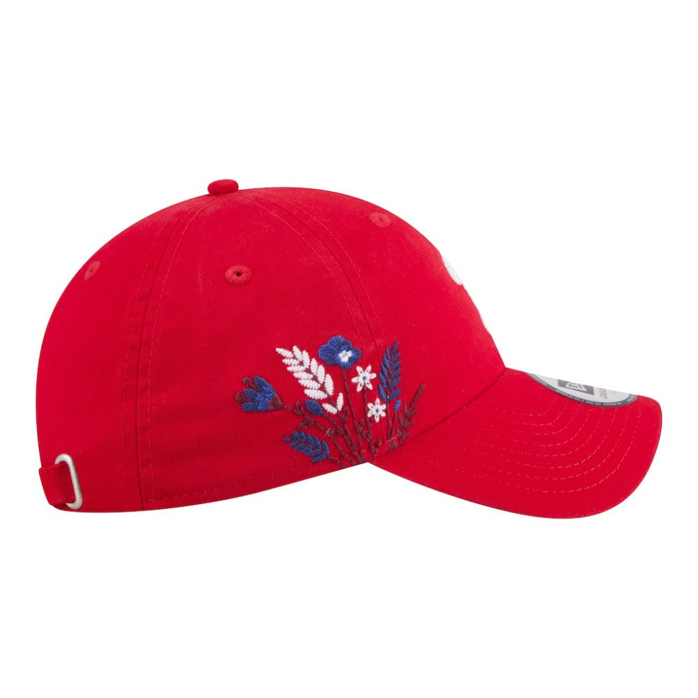 Red Philadelphia Phillies New Era Women's Wildflower Casual Classic Adjustable Hat