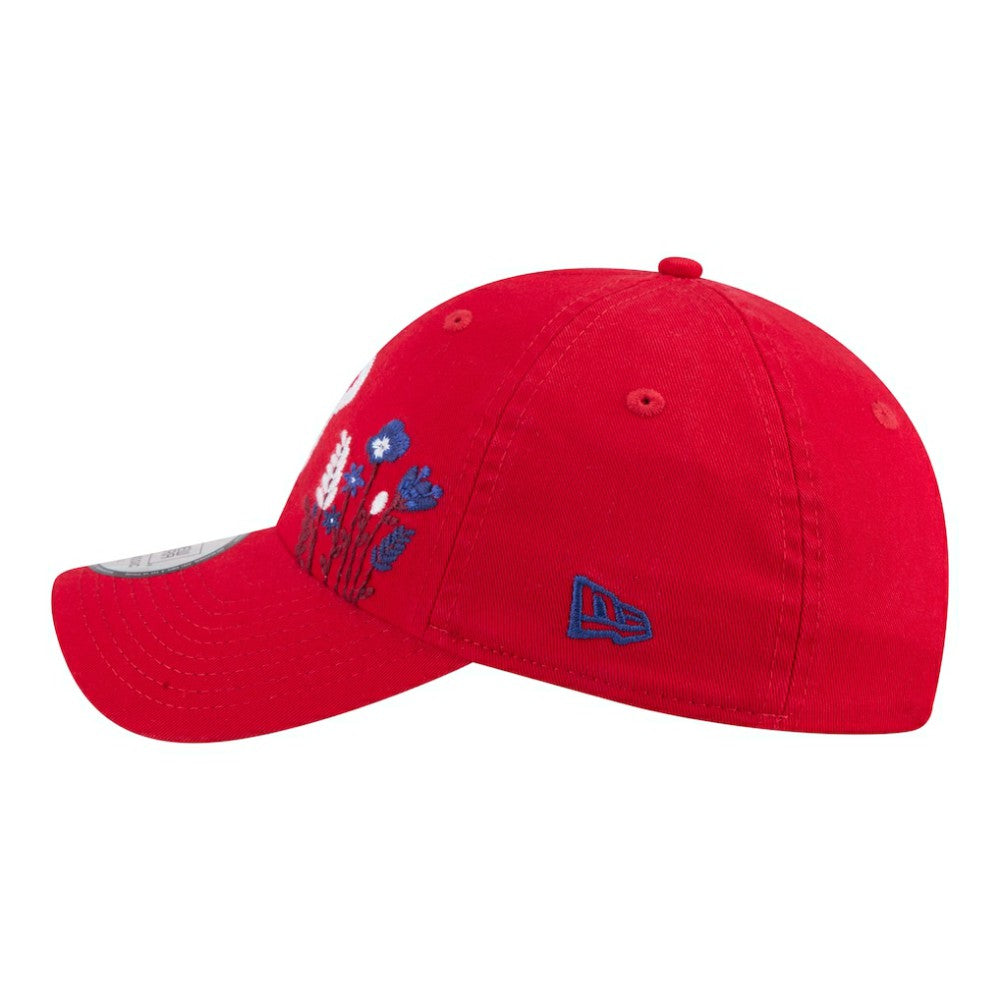 Red Philadelphia Phillies New Era Women's Wildflower Casual Classic Adjustable Hat