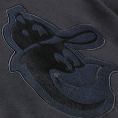 Black Baltimore Orioles Mitchell & Ness Phantom Fleece Crewneck Sweatshirt
