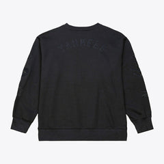 Black New York Yankees Mitchell & Ness Phantom Fleece Crewneck Sweatshirt
