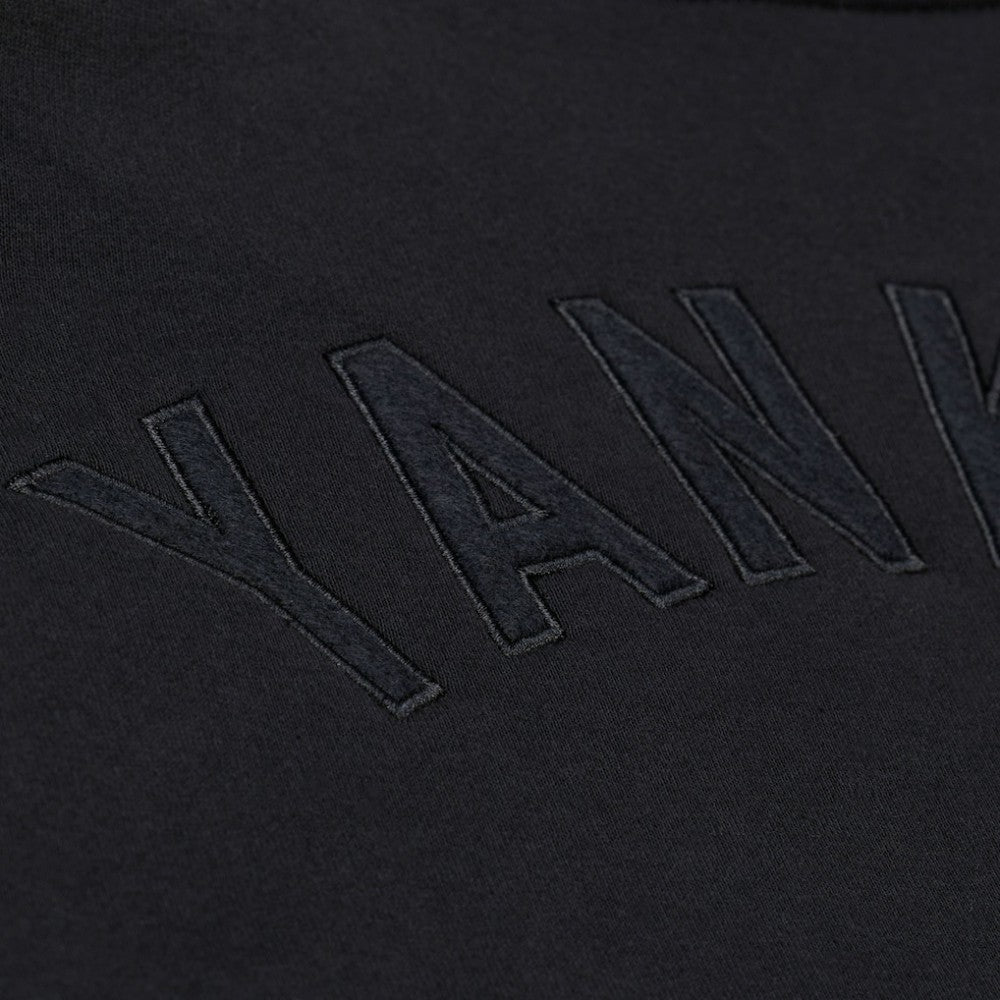 Black New York Yankees Mitchell & Ness Phantom Fleece Crewneck Sweatshirt