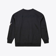 Black San Diego Padres Mitchell & Ness Phantom Fleece Crewneck Sweatshirt