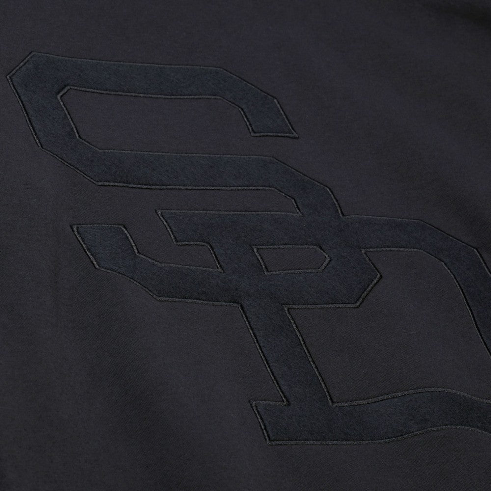 Black San Diego Padres Mitchell & Ness Phantom Fleece Crewneck Sweatshirt