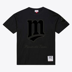 Black Minnesota Twins Mitchell & Ness Cooperstown Collection Phantom T-Shirt