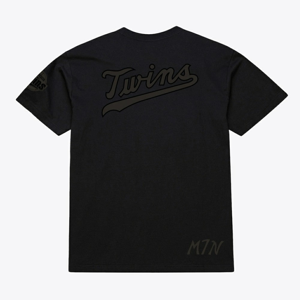 Black Minnesota Twins Mitchell & Ness Cooperstown Collection Phantom T-Shirt