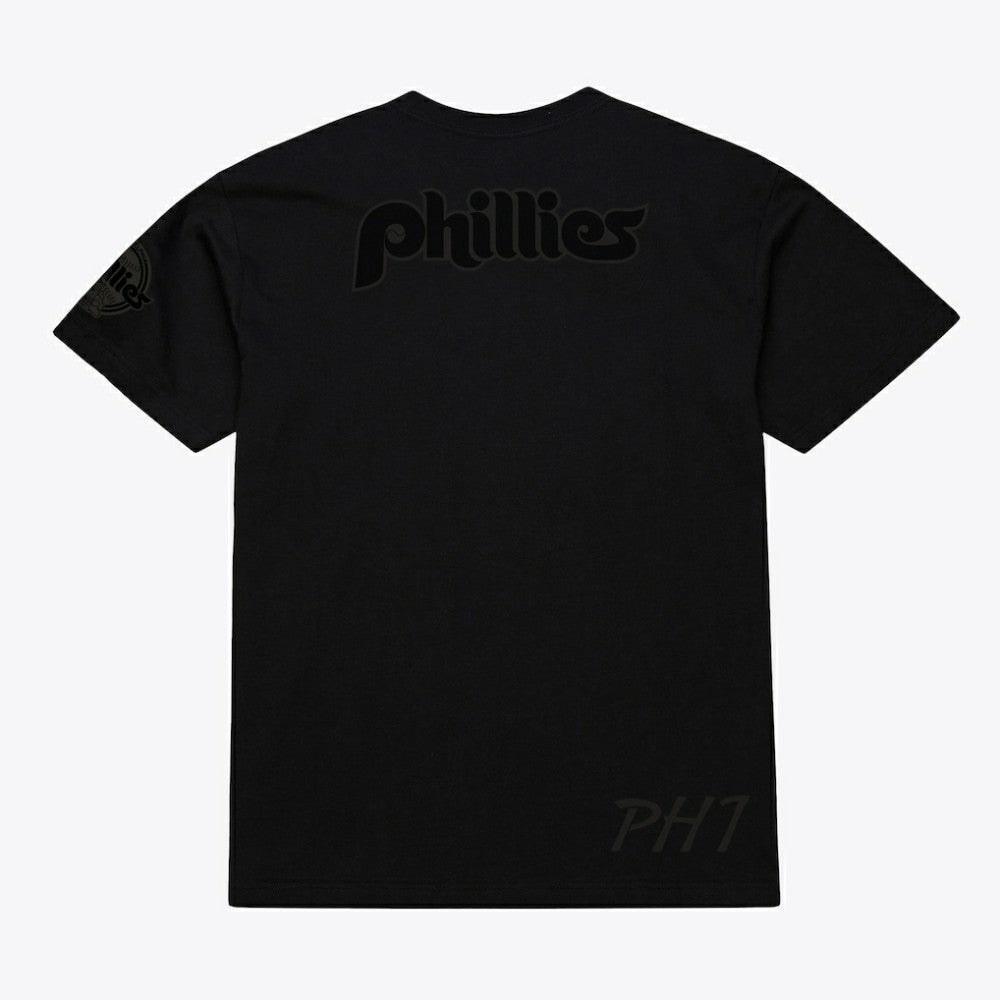 Black Philadelphia Phillies Mitchell & Ness Cooperstown Collection Phantom T-Shirt