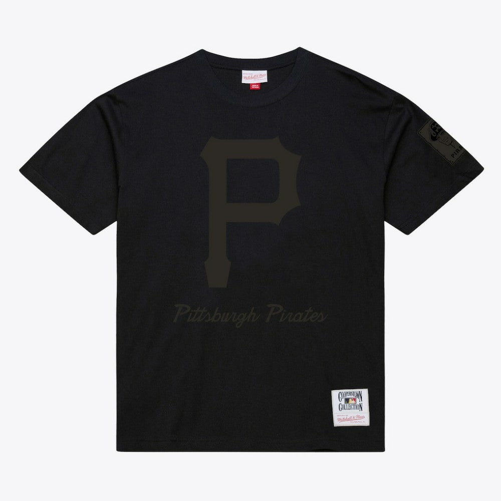 Black Pittsburgh Pirates Mitchell & Ness Cooperstown Collection Phantom T-Shirt