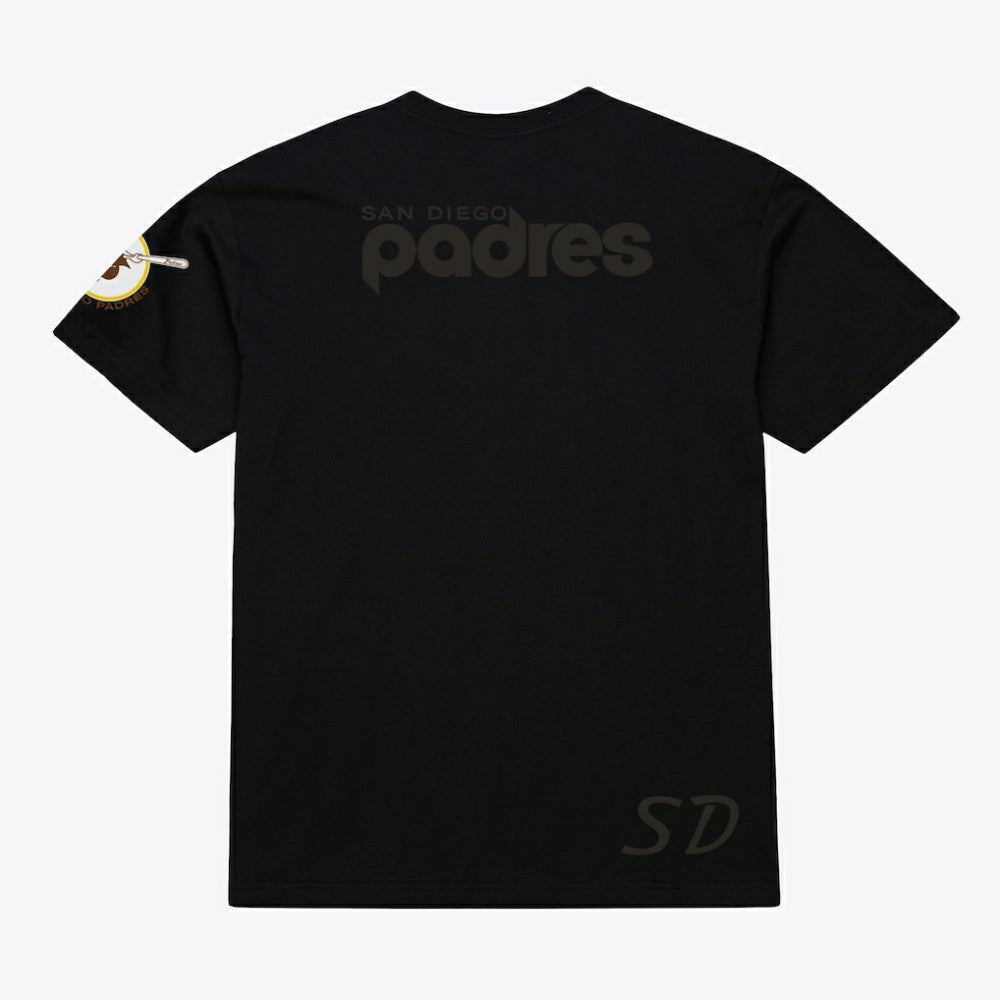 Black San Diego Padres Mitchell & Ness Cooperstown Collection Phantom T-Shirt