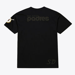 Black San Diego Padres Mitchell & Ness Cooperstown Collection Phantom T-Shirt