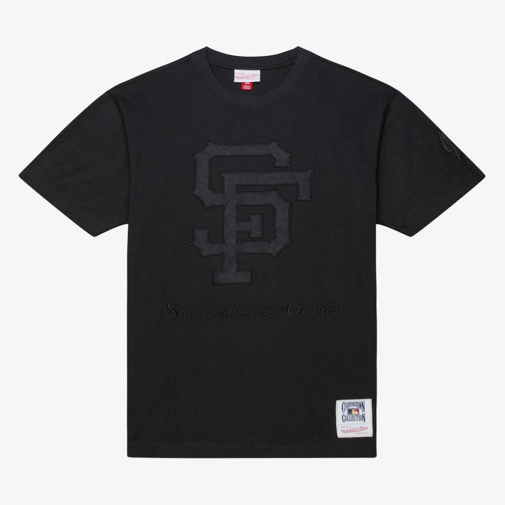 Black San Francisco Giants Mitchell & Ness Cooperstown Collection Phantom T-Shirt