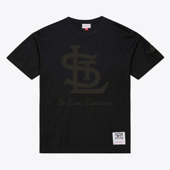 Black St. Louis Cardinals Mitchell & Ness Cooperstown Collection Phantom T-Shirt
