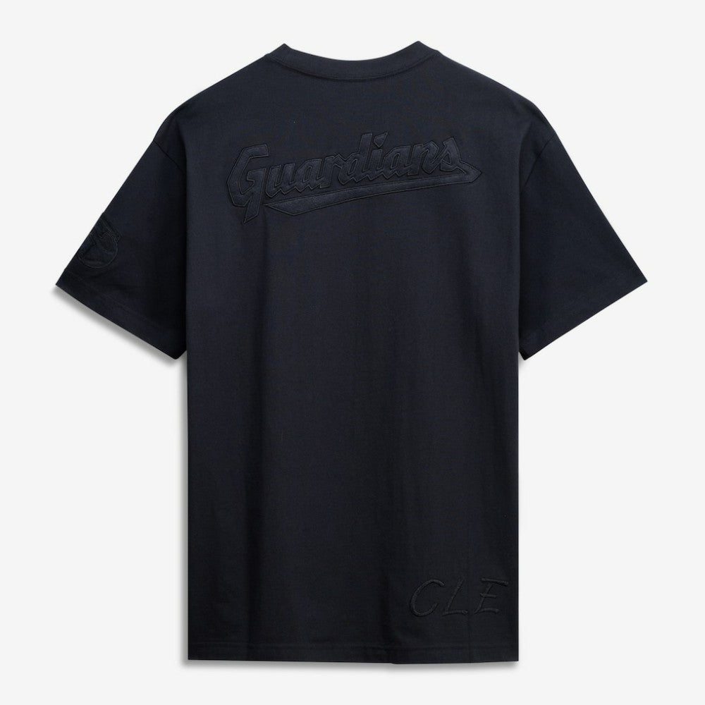 Black Cleveland Guardians Mitchell & Ness Cooperstown Collection Phantom T-Shirt