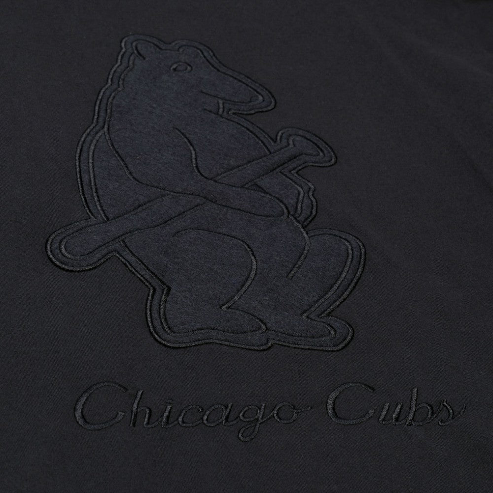 Black Chicago Cubs Mitchell & Ness Cooperstown Collection Phantom T-Shirt