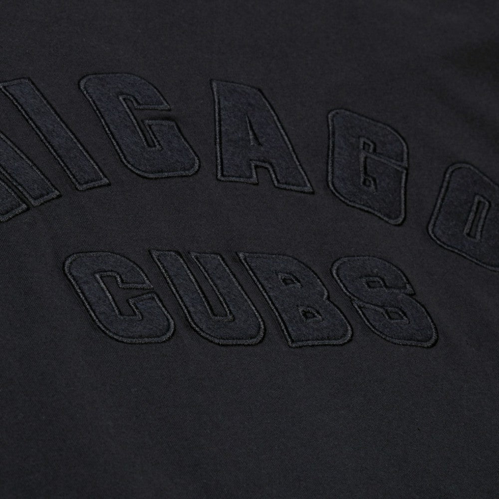Black Chicago Cubs Mitchell & Ness Cooperstown Collection Phantom T-Shirt