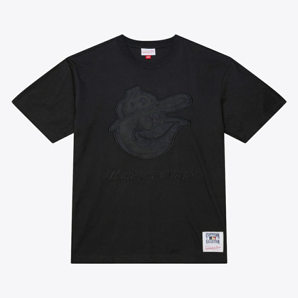 Black Baltimore Orioles Mitchell & Ness Cooperstown Collection Phantom T-Shirt