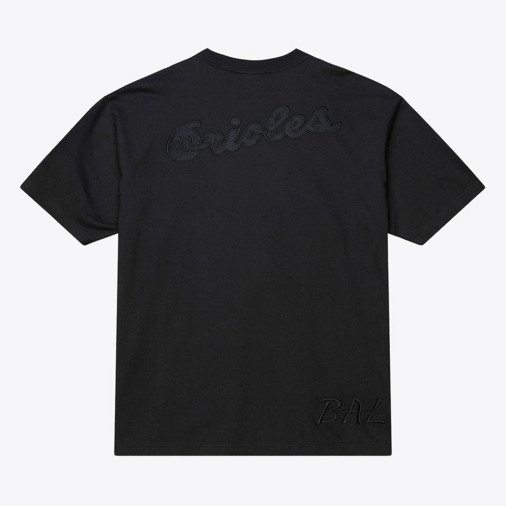 Black Baltimore Orioles Mitchell & Ness Cooperstown Collection Phantom T-Shirt